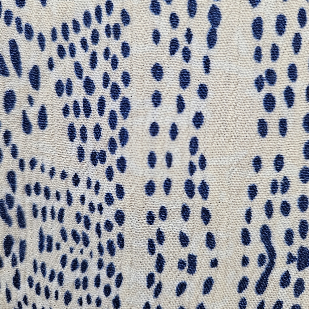 Anthropology THML Tank Top Blue & White Embroidered Size L - Picture 4 of 6